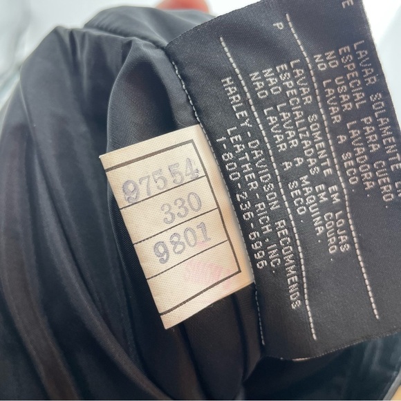 Harley Davidson Black Leather Pants Sz 2 Inseam 30.5” moto biker - Picture 3 of 11